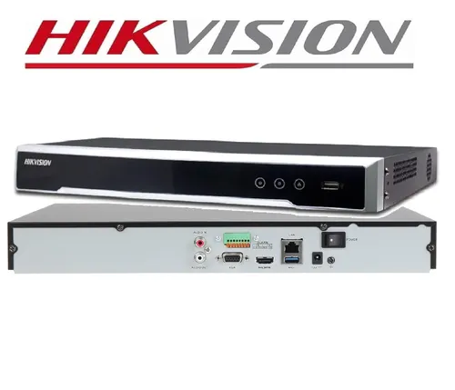 Hikvision 16 channel NVR with [2 SATA port] for IP CCTV Cameras up to 4K resolution with HDMI and VGA Output, Motion detection